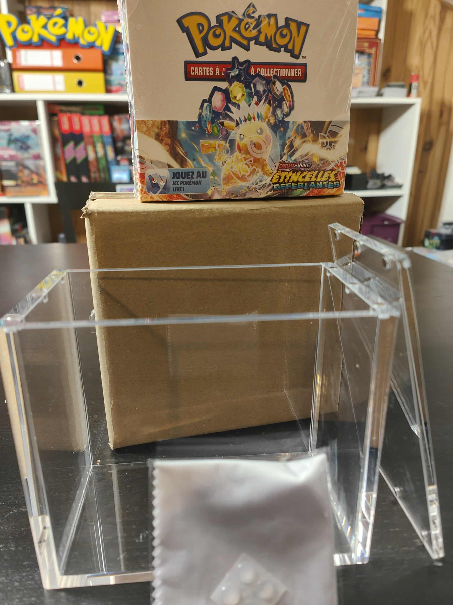 🛡️ Protection Acrylique Anti-UV – Pour Display Pokémon 36 boosters
